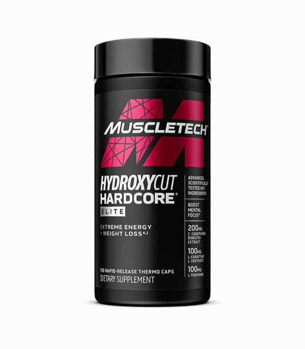 Muscletech-Hydroxycut Hardcore Elite(Original)Dietary supplement marketed for extreme energy and weight loss. It comes in a container of 110 rapid-release thermo capsules